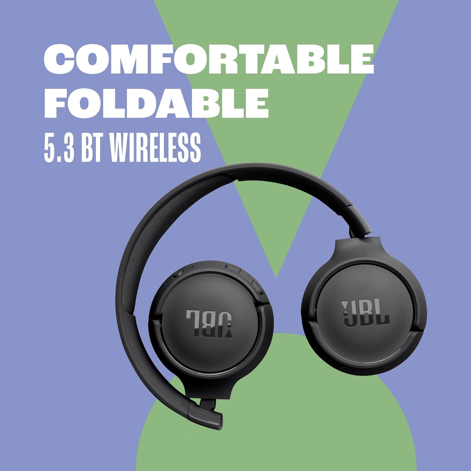 Tune 520BT - Wireless On-Ear Headphones, up to 57H Battery Life and Speed Charge, Lightweight, Comfortable and Foldable Design, Hands-Free Calls with Voice Aware (Purple)