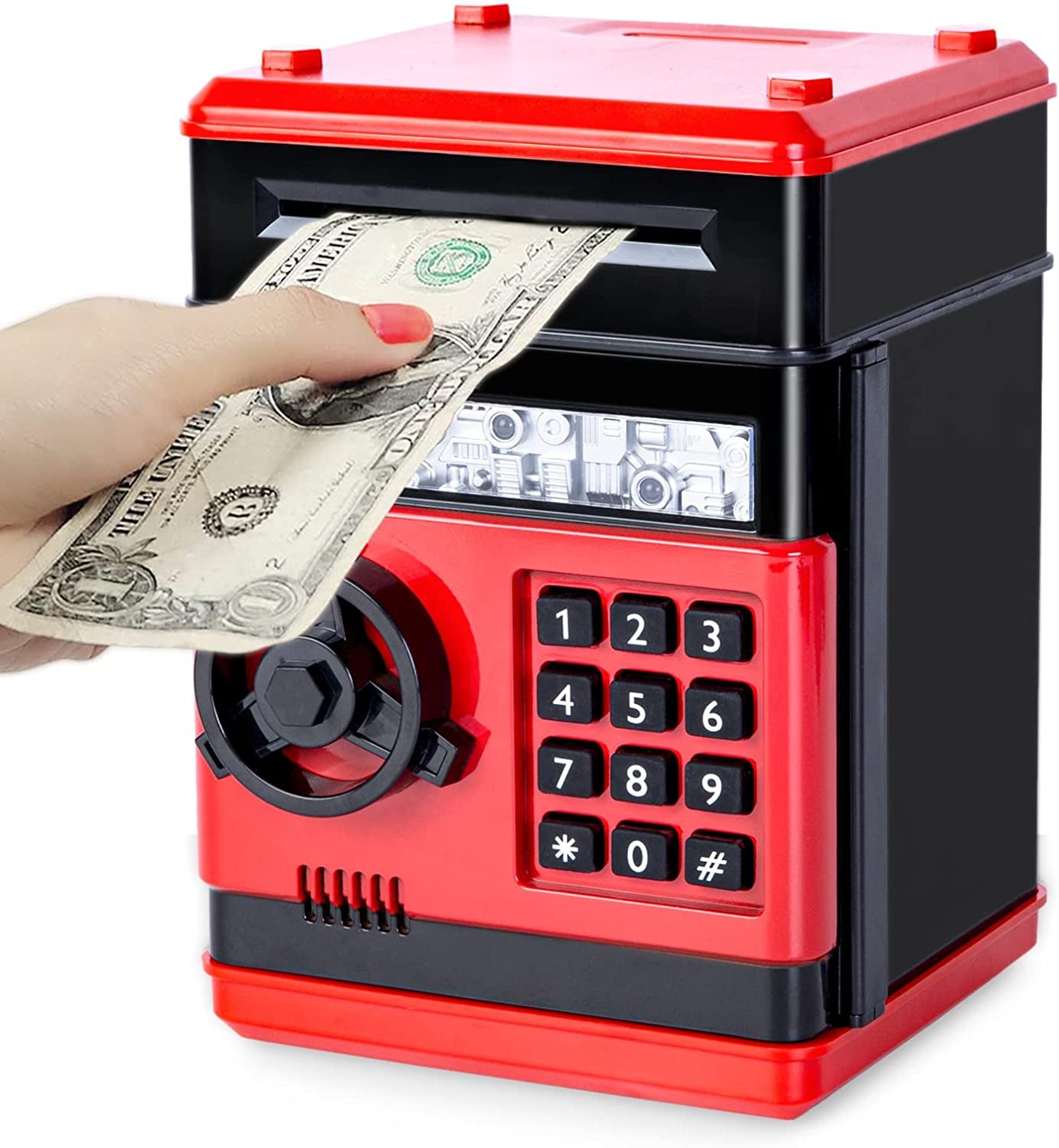 Piggy Bank Cash Coin Can ATM Bank Electronic Coin Money Bank for Kids-Hot Gift