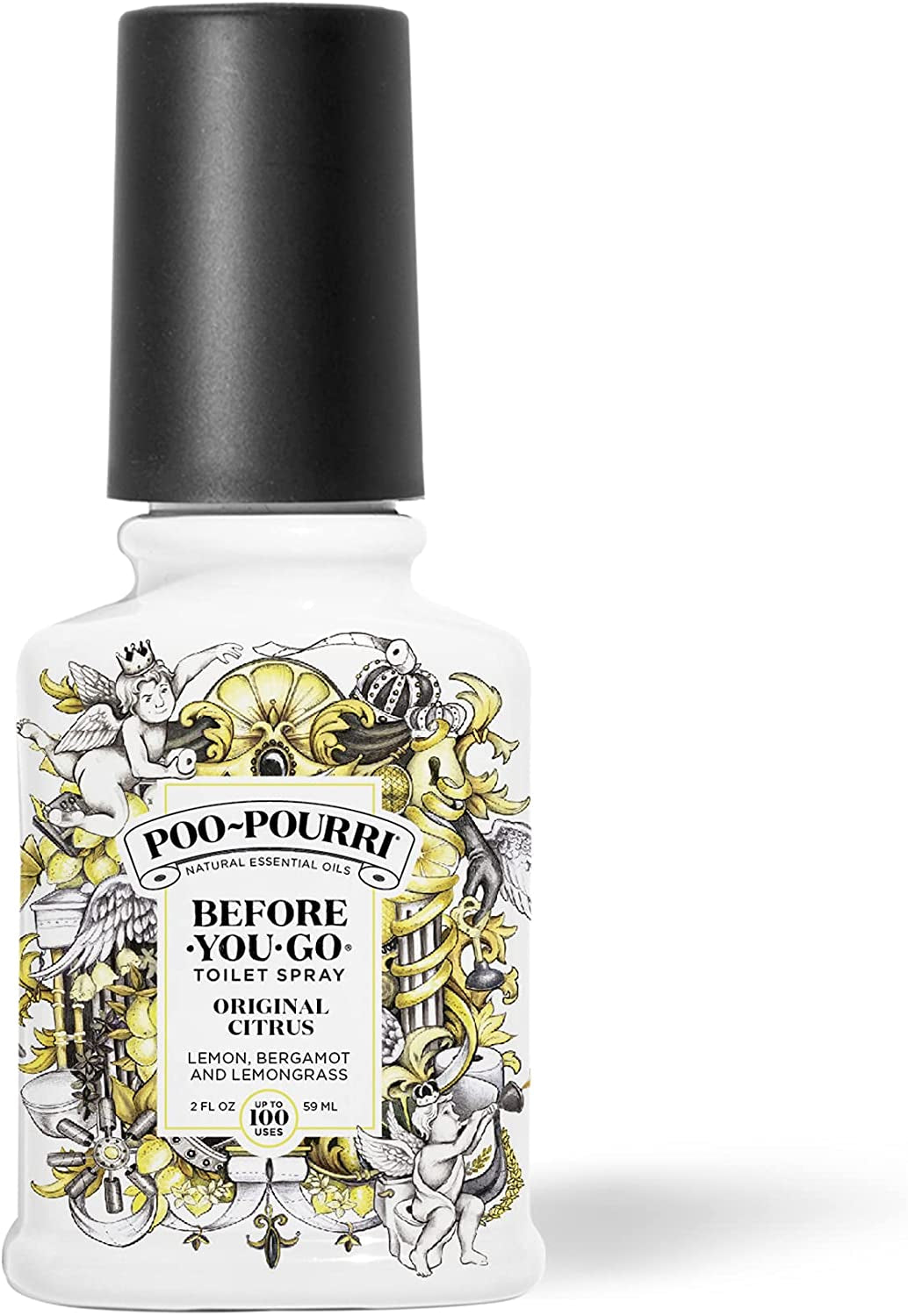 Before-You-Go Toilet Spray, Original Citrus, 2 Fl Oz - Lemon, Bergamot and Lemongrass