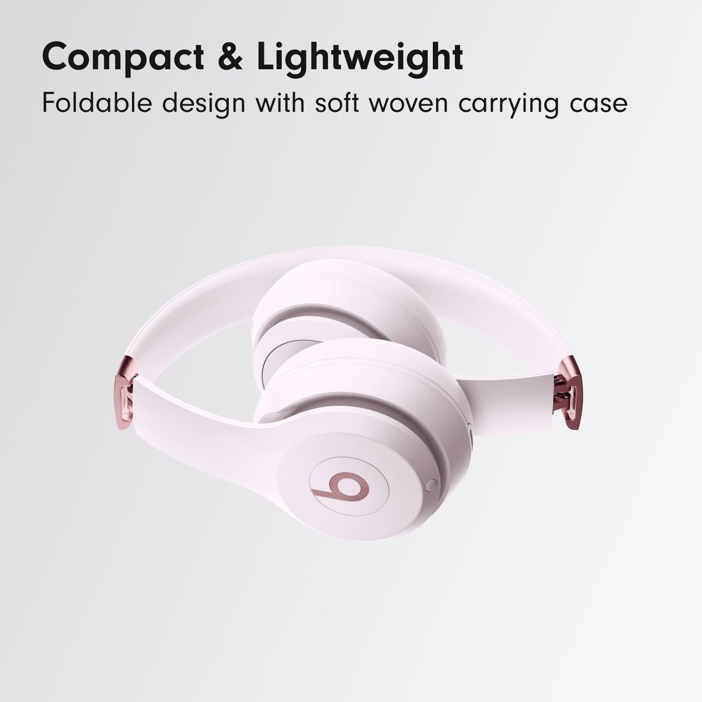 Solo 4 - Wireless Bluetooth On-Ear Headphones, Apple & Android Compatible, up to 50 Hours of Battery Life - Cloud Pink