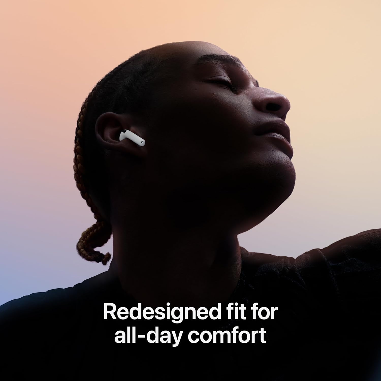 Airpods 4 Wireless Earbuds, Bluetooth Headphones, with Active Noise Cancellation, Adaptive Audio, Transparency Mode, Personalized Spatial Audio, USB-C Charging Case, Wireless Charging, H2 Chip