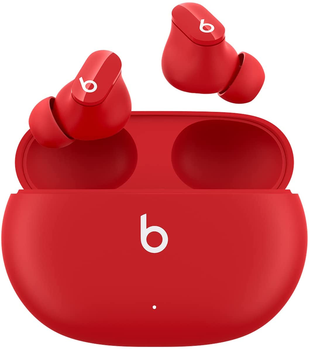 Studio Buds - True Wireless Noise Cancelling Earbuds - Compatible with Apple & Android, Built-In Microphone, IPX4 Rating, Sweat Resistant Earphones, Class 1 Bluetooth Headphones - Red