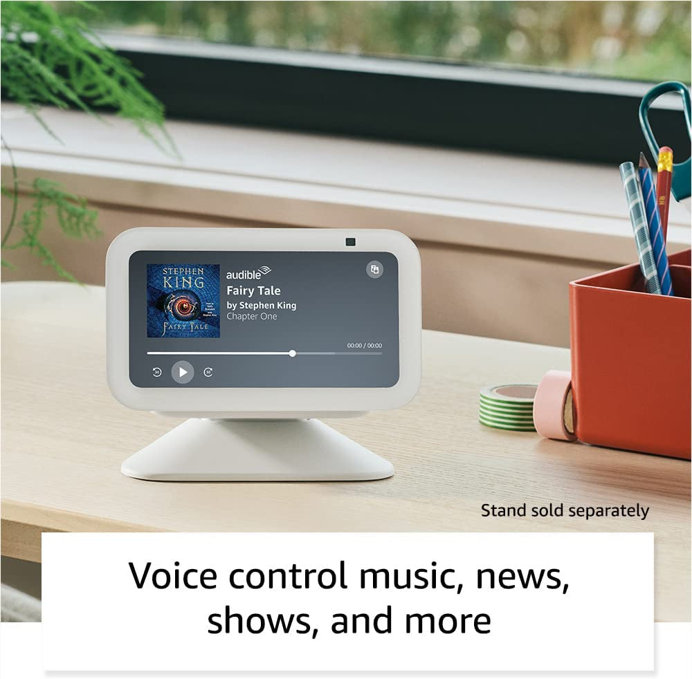 Echo Show 5 (Newest Model), Smart Display with 2X the Bass and Clearer Sound, Cloud Blue