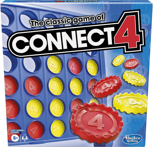 Connect 4 Classic Grid,4 in a Row Game,Strategy Board Games for Kids,2 Player .For Family and Kids,Ages 6 and Up