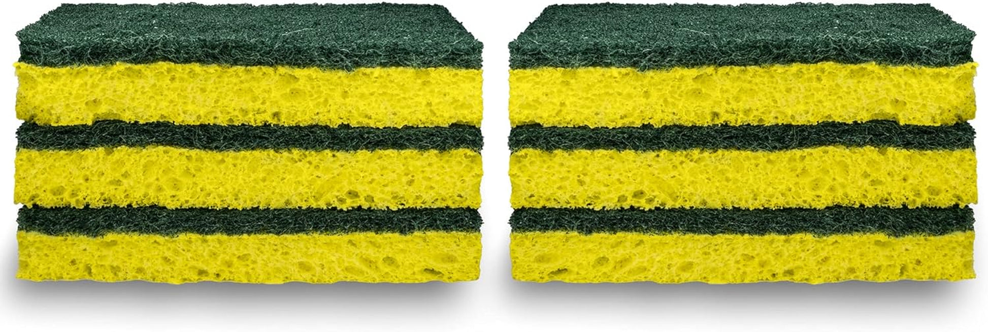 Heavy Duty Sponges, 6 Count, Yellow/Green