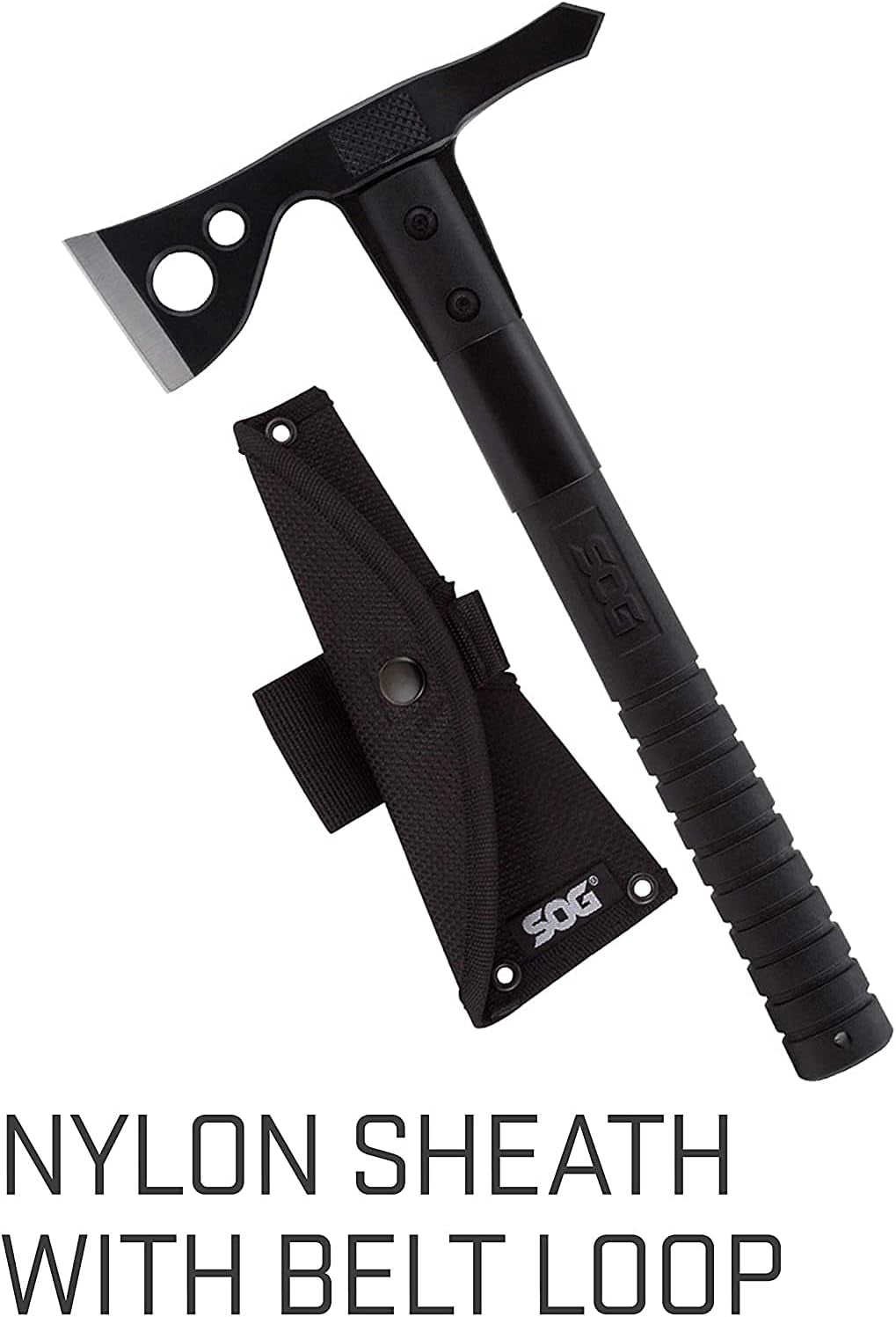 Fasthawk- Lighter, Faster, Agile Throwing Hatchet, Versatile Survival Tactical Axe for Competition Throwing and Camping, Hunting and Packing-Black (F06TN-CP)