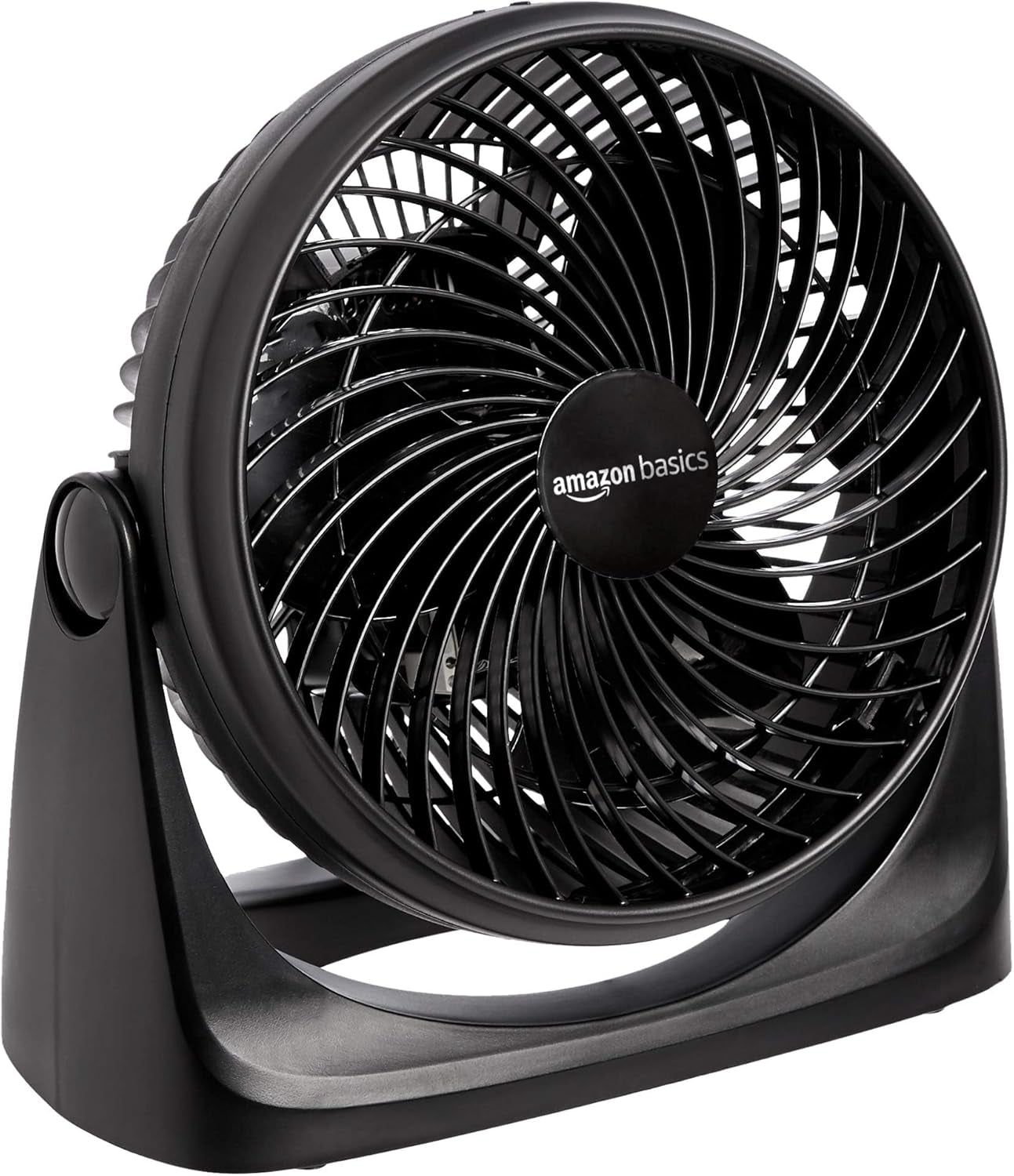 11-Inch Air Circulator Fan, Desk Fan for Bedroom, Home and Office, with 90-Degree Tilt Head, 3 Speed Settings, Lightweight (3 LBS), 35 Watts, Black, 11.1"Wx6.3"Dx10.9"H