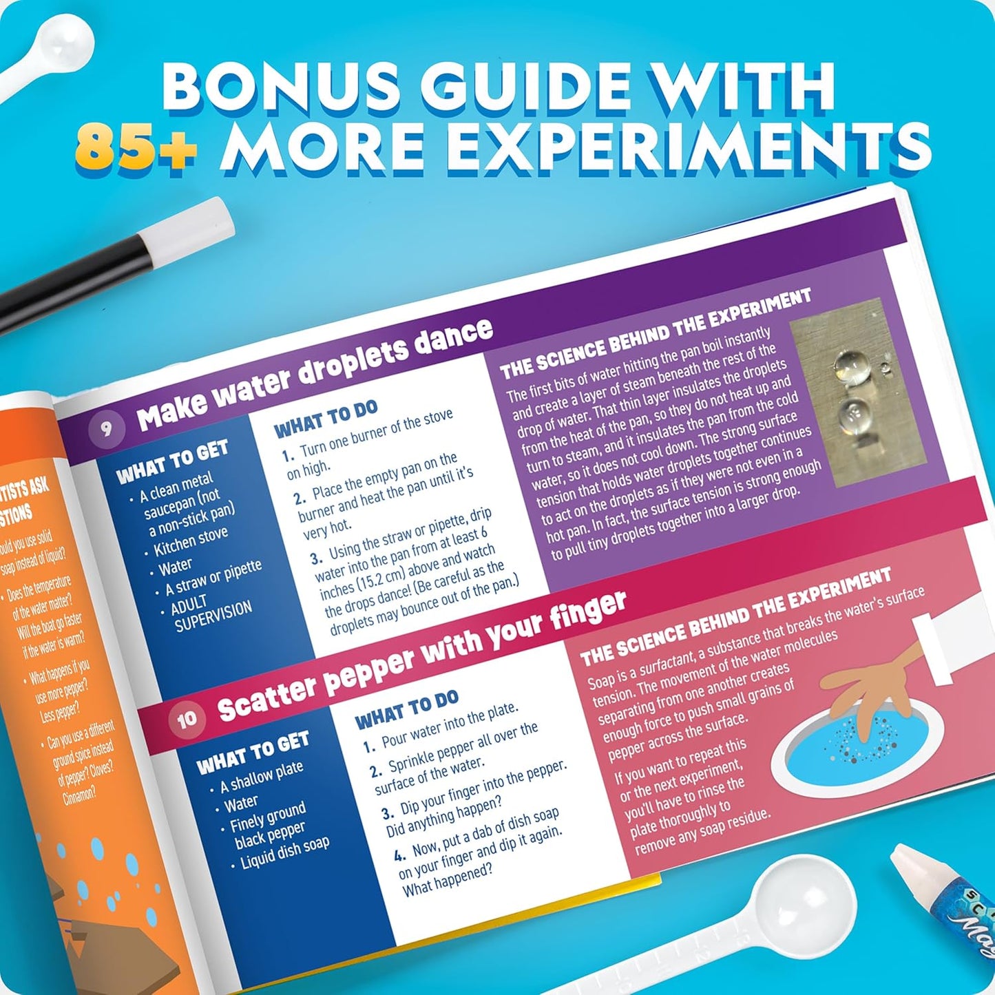 NATIONAL GEOGRAPHIC Science Magic Kit – Science Kit for Kids with 100+ Unique Experiments and Magic Tricks, Chemistry Set and STEM Project, a Great Gift for Boys and Girls (Amazon Exclusive)