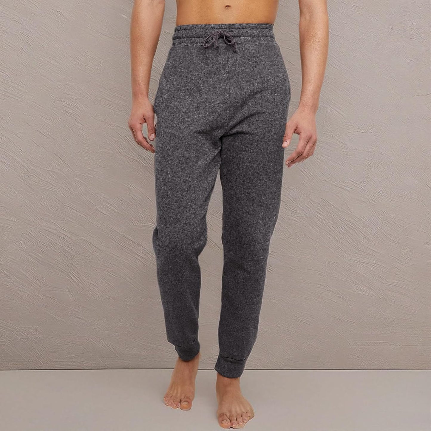 Men'S Ecosmart Jogger Sweatpants, Men'S Midweight Fleece Lounge Pants, 30.5