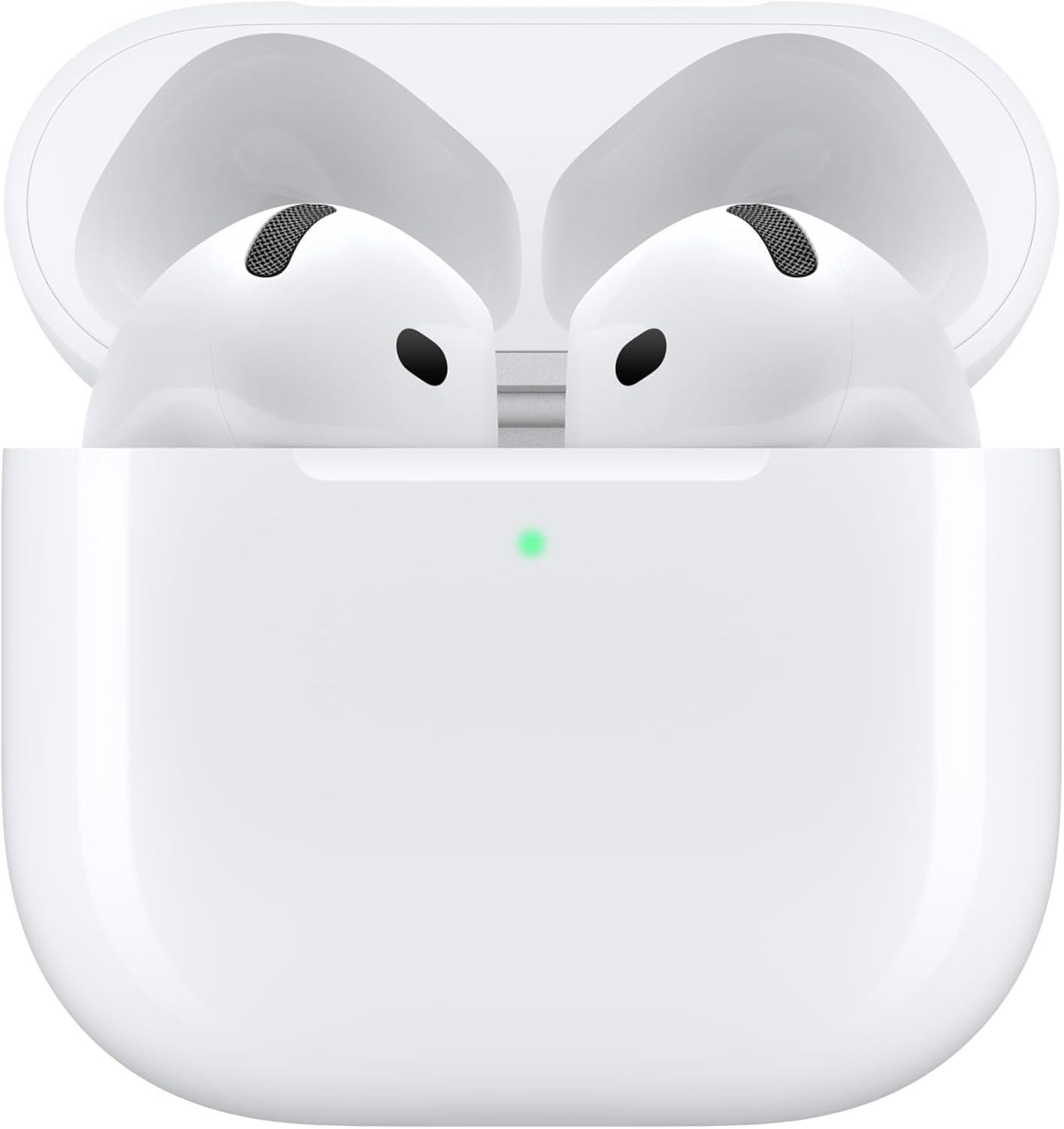 Airpods 4 Wireless Earbuds, Bluetooth Headphones, with Active Noise Cancellation, Adaptive Audio, Transparency Mode, Personalized Spatial Audio, USB-C Charging Case, Wireless Charging, H2 Chip