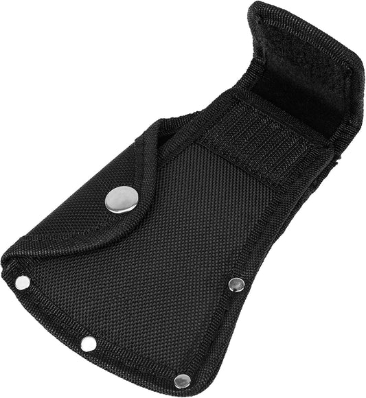 Hatchet Head Sheath Holster, Black Axe Sheath, Axe Head Cover for 1-1/4Lb Axe, Double Snap Hatchet Blade Protector Hatchet Cover, Hatchet Edge Protector for Outdoor Hiking Outdoors Work Axe Jacket