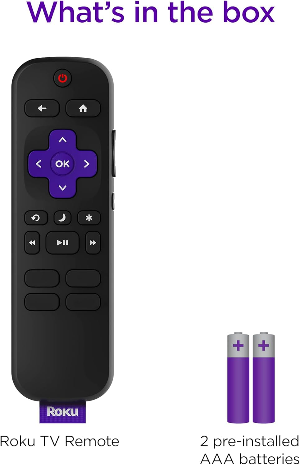 Remote (Official Manufacturer Product) | TV Remote Control with TV Controls, Simple Setup, & Pre-Set App Shortcuts - Replacement Remote Compatible with  TV Models ONLY (Not  Players)