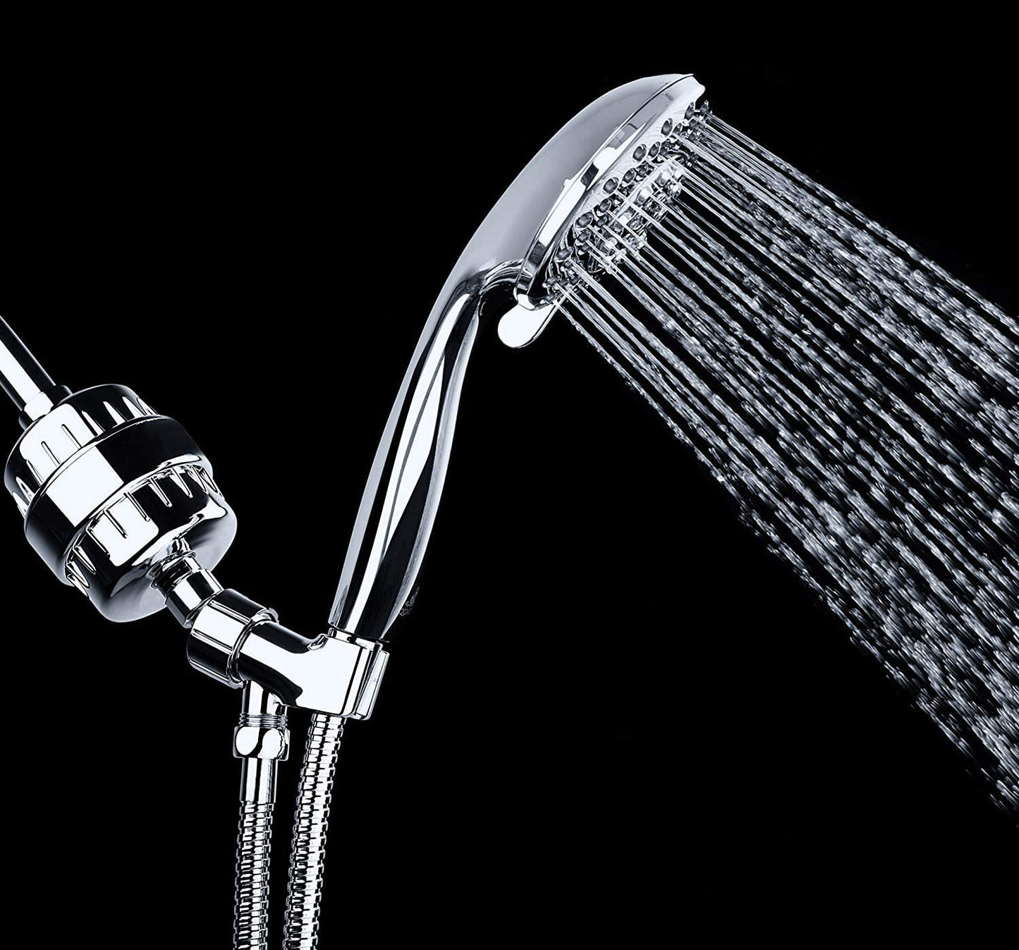 High Output Revitalizing Shower Filter - Reduces Dry Itchy Skin, Dandruff, Eczema, and Dramatically Improves the Condition of Your Skin, Hair and Nails - Chrome (SF100)