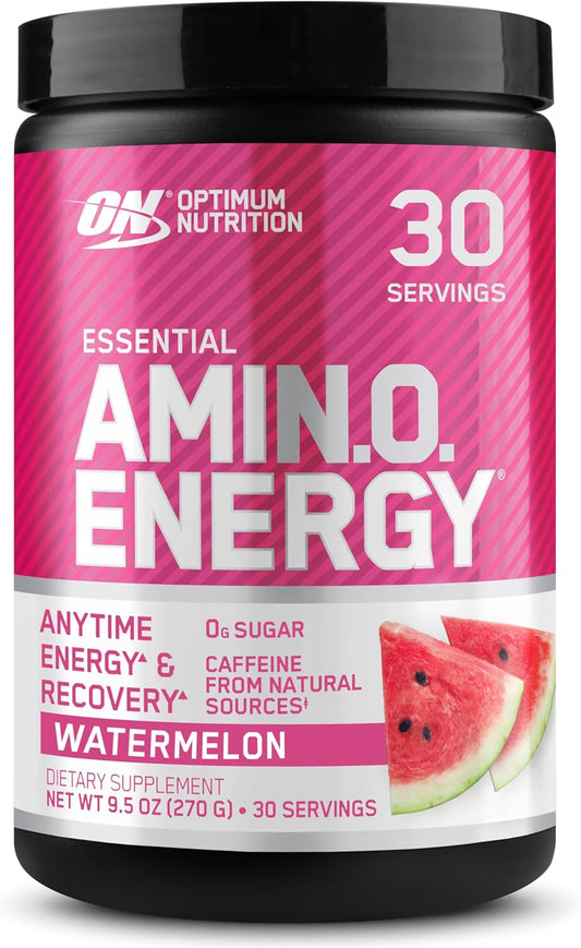 Amino Energy - Pre Workout with Green Tea, BCAA, Amino Acids, Keto Friendly, Green Coffee Extract, Energy Powder - Watermelon, 30 Servings (Packaging May Vary)