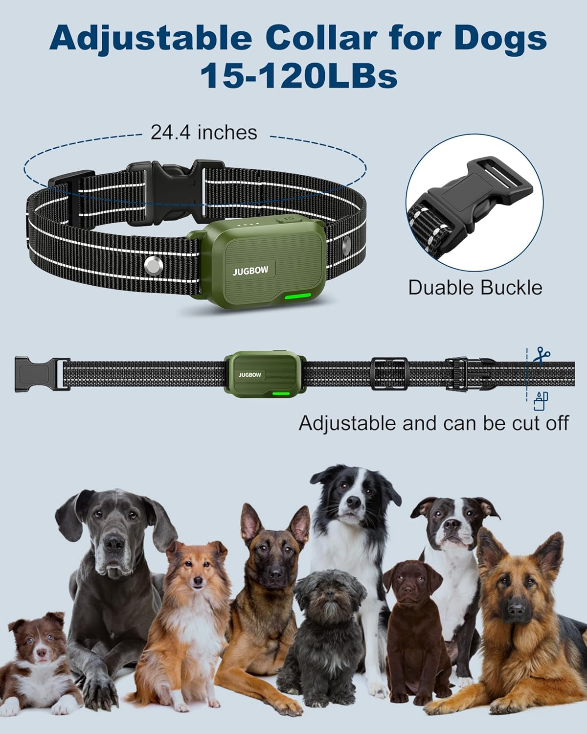 Dog Shock Collar - 3300FT Dog Training Collar with Remote Innovative IPX7 Waterproof with 4 Training Modes, Rechargeable E-Collar for All Breeds