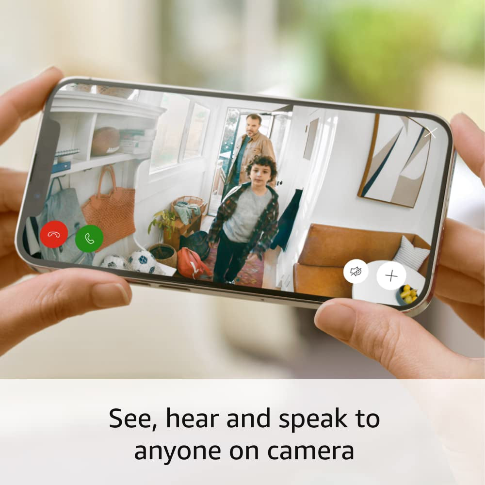 Indoor Cam (2Nd Gen) | Latest Generation, 2023 Release | 1080P HD Video & Color Night Vision, Two-Way Talk, and Manual Audio & Video Privacy Cover | White