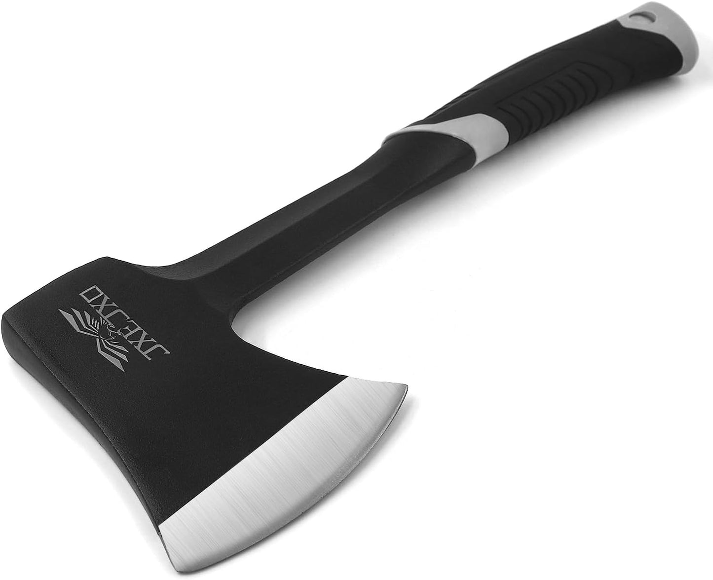 Camping Axe & Hatchets - 14.4" Chopping Axe with Sheath, Forged Steel Construction & Ergonomic Shock-Absorbing Grip (Grey