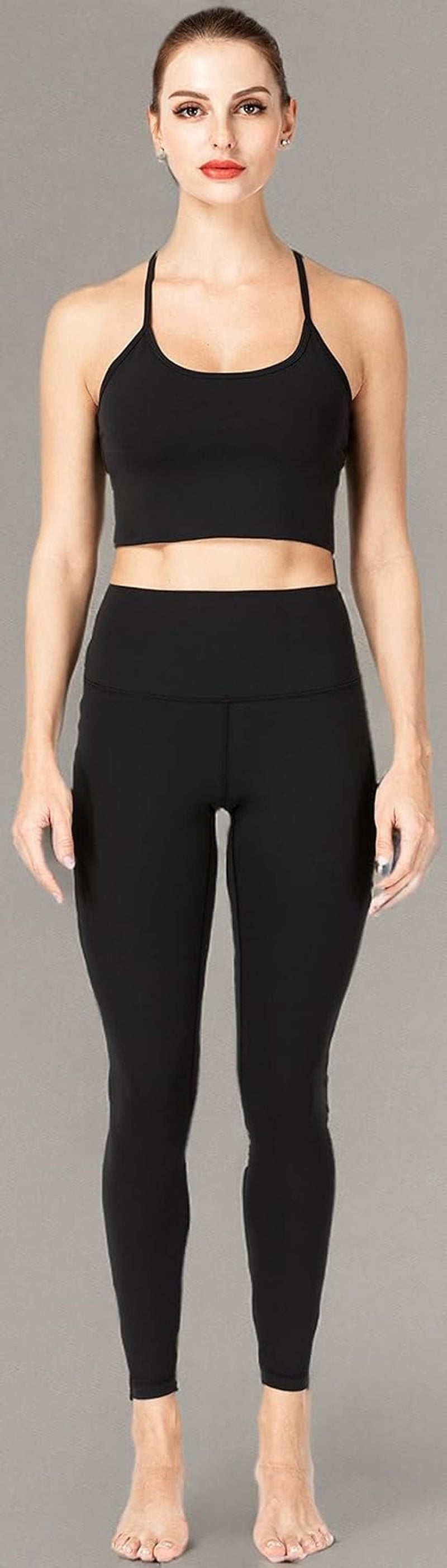 Womens Workout Leggings with High Waist Tummy Control