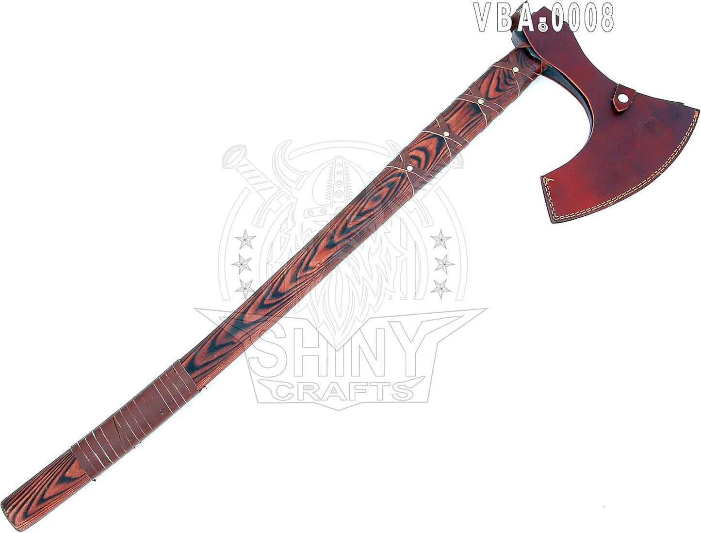 -Axes Handmade Viking Axe Hatchet Norse Axe- 40" Long Two-Handed Berserker Axe Forged Axe - Bearded Axe - with Sheath (VBA-08)