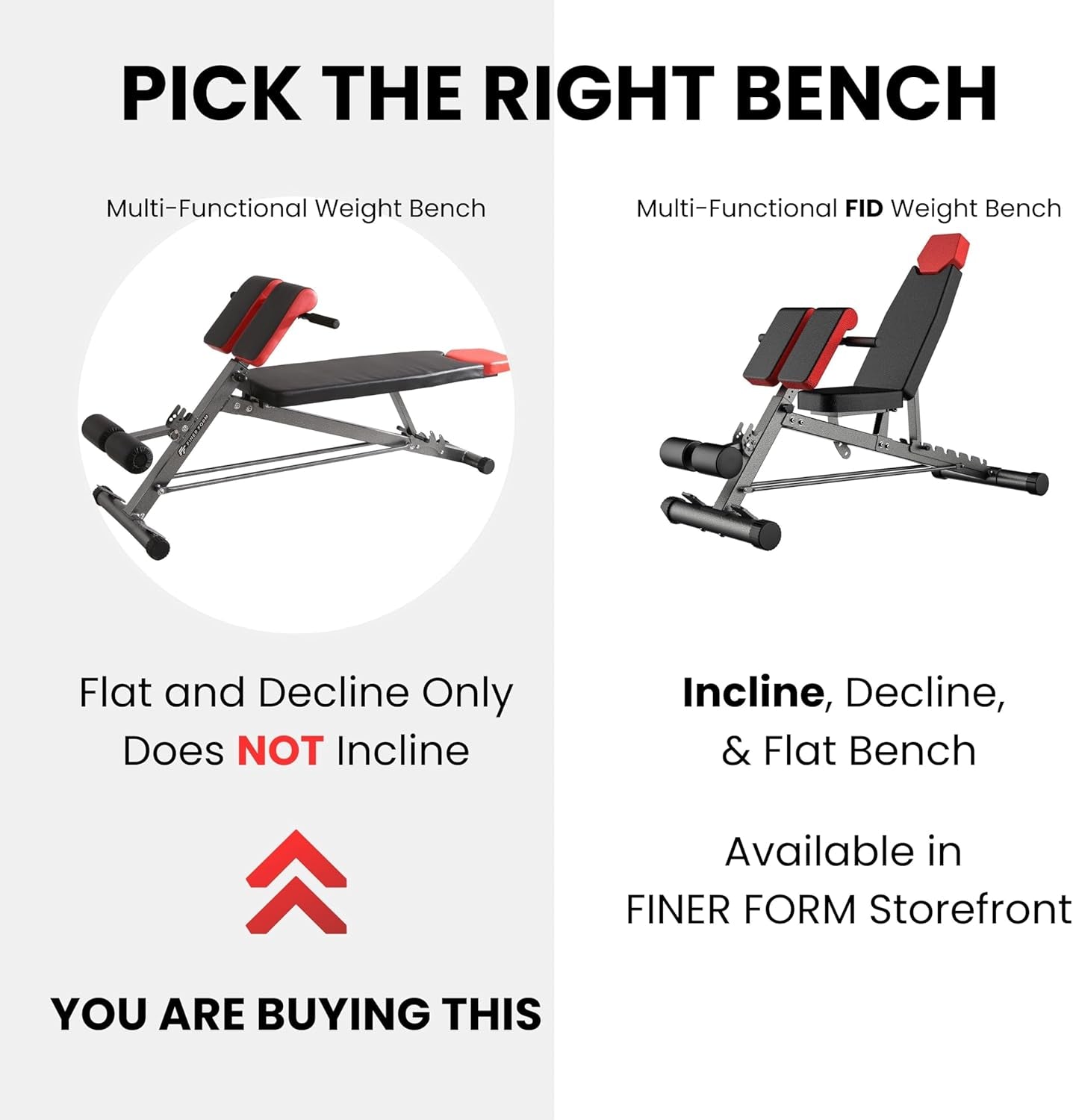 Finer Form Multi-Functional Weight Bench for Full All-In-One Body Workout – Versatile Adjustable Workout Bench for Home Gym. Fitness Equipment Perfect for Back Hyperextension, Bench Press, Roman Chair Exercise, Sit Up. Adjusts to Decline or Flat Bench.