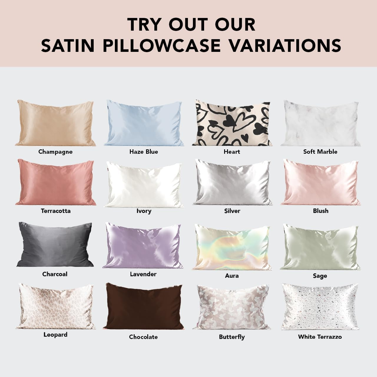 Satin Pillowcase with Zipper for Hair & Skin, Softer than Silk Pillow Cases Queen, Smooth Pillow Covers, Machine Washable, Wrinkle-Free, Cooling Satin Pillow Cases Standard Size 19"X26" (Blush)