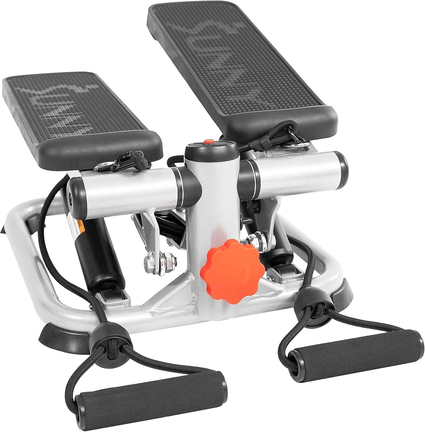 Total Body 2-In-1 Stepper Machine, Total Body Workout, Adjustable Hydraulic, Resistance Bands, Non-Slip Pedals W Optional Free Sunnyfit App Enhanced Bluetooth Connectivity