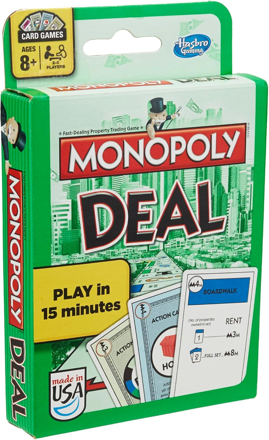 Monopoly Deal Card Game, Quick-Playing Card Game for 2-5 Players, Game for Families and Kids, Ages 8 and up (Amazon Exclusive)