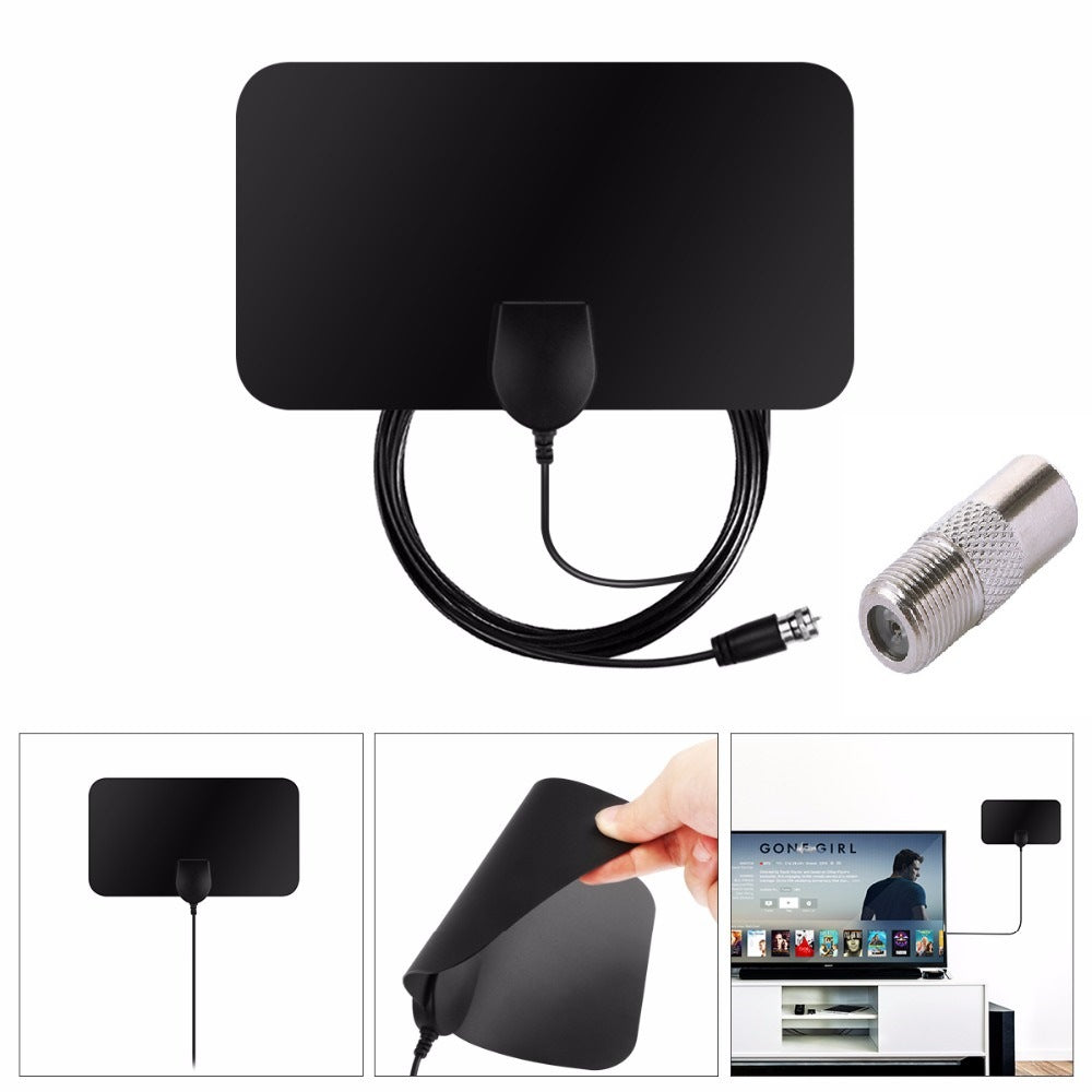 HD Digital TV Antenna Indoor Amplified dab antenna 200 Miles Ultra HDTV With Amplifier VHF/UHF Quick Response Outdoor Aerial Set