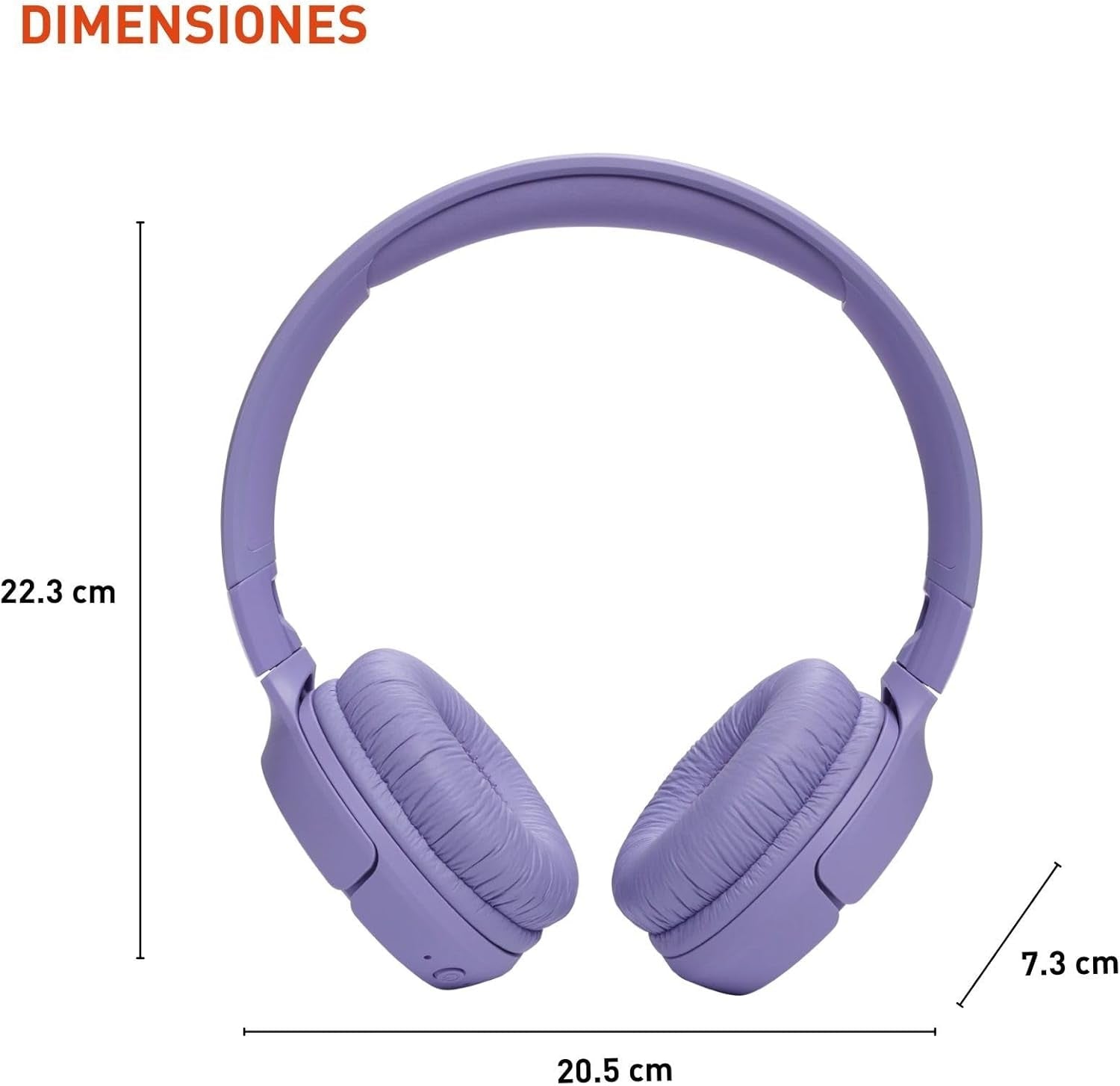 Tune 520BT - Wireless On-Ear Headphones, up to 57H Battery Life and Speed Charge, Lightweight, Comfortable and Foldable Design, Hands-Free Calls with Voice Aware (Purple)