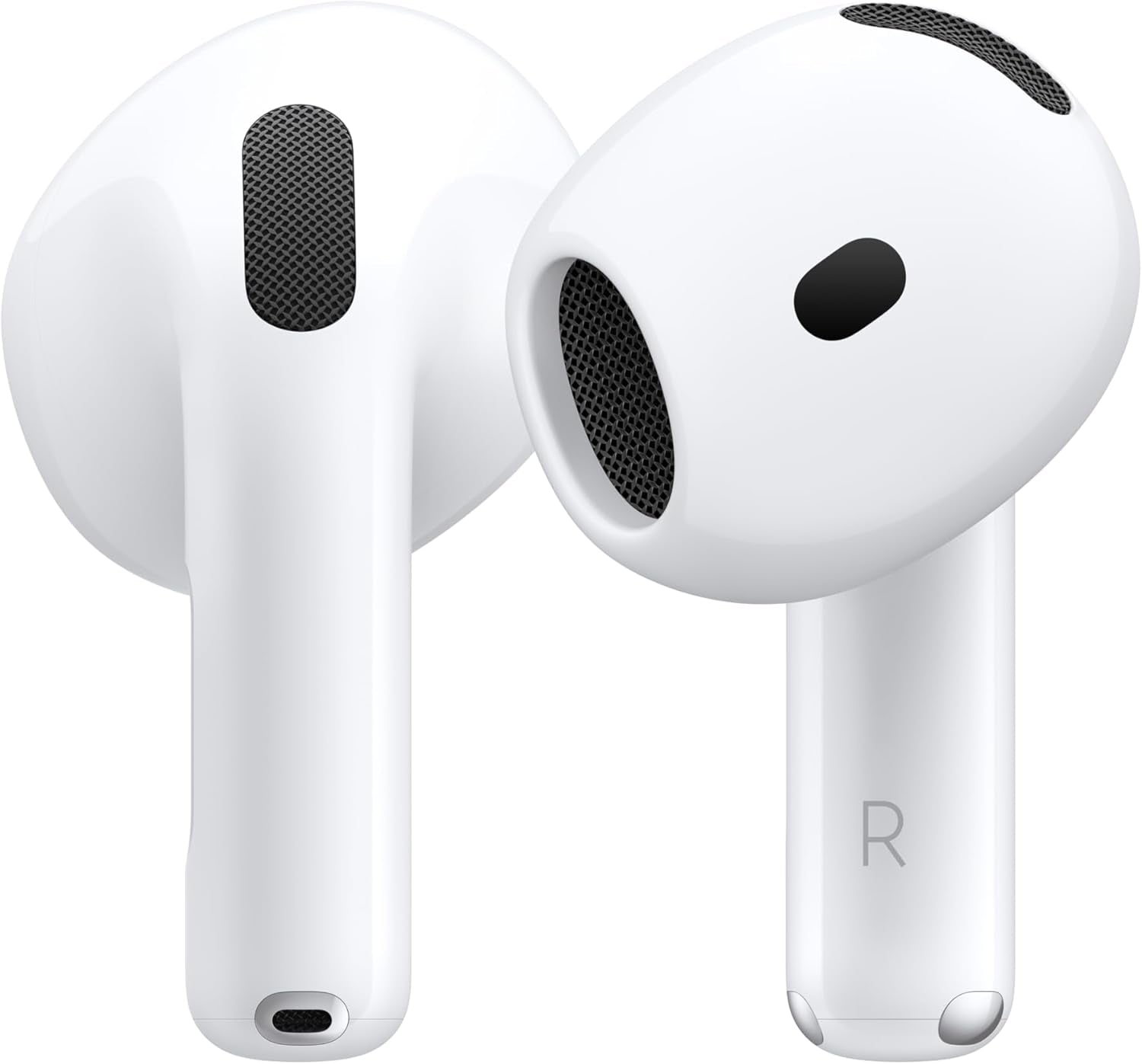 Airpods 4 Wireless Earbuds, Bluetooth Headphones, Personalized Spatial Audio, Sweat and Water Resistant, USB-C Charging Case, H2 Chip, up to 30 Hours of Battery Life, Effortless Setup for Iphone