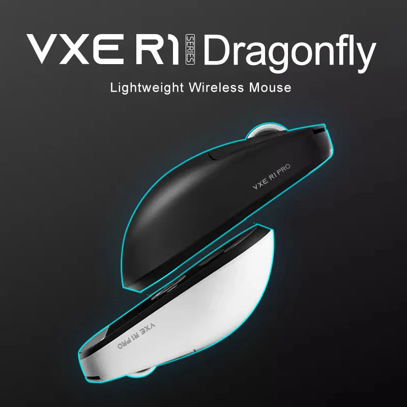 VGN VXE R1 Pro MAX Dragonfly R1 Bluetooth Gaming Mouse PAW3395 2.4G Wireless E-sports Mice Rechargeable Lightweight Ergonomic