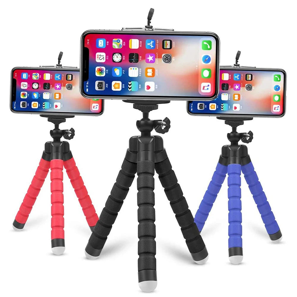 Flexible Tripod Phone Holder For iPhone 11 Pro Max Samsung Xiaomi Sponge Octopus Mobile Phone Stand Smartphone Tripod for Camera