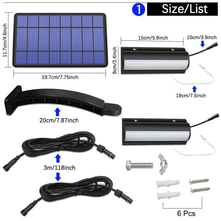 Upgraded Solar Pendant Lights Outdoor Indoor Auto On Off Solar Lamp for Barn Room Balcony Chicken With Pull Switch And 3m Line