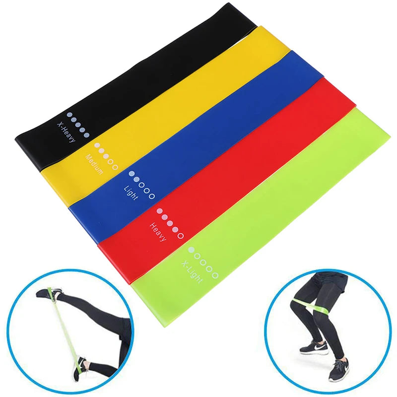 Crossfit Workout Resistance Bands Fitness Elastic Rubber Bands Training Workout Mini Bands Home Gym Home Yoga Strength Equipment