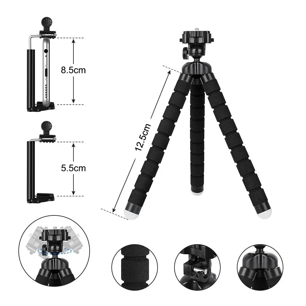 Flexible Tripod Phone Holder For iPhone 11 Pro Max Samsung Xiaomi Sponge Octopus Mobile Phone Stand Smartphone Tripod for Camera