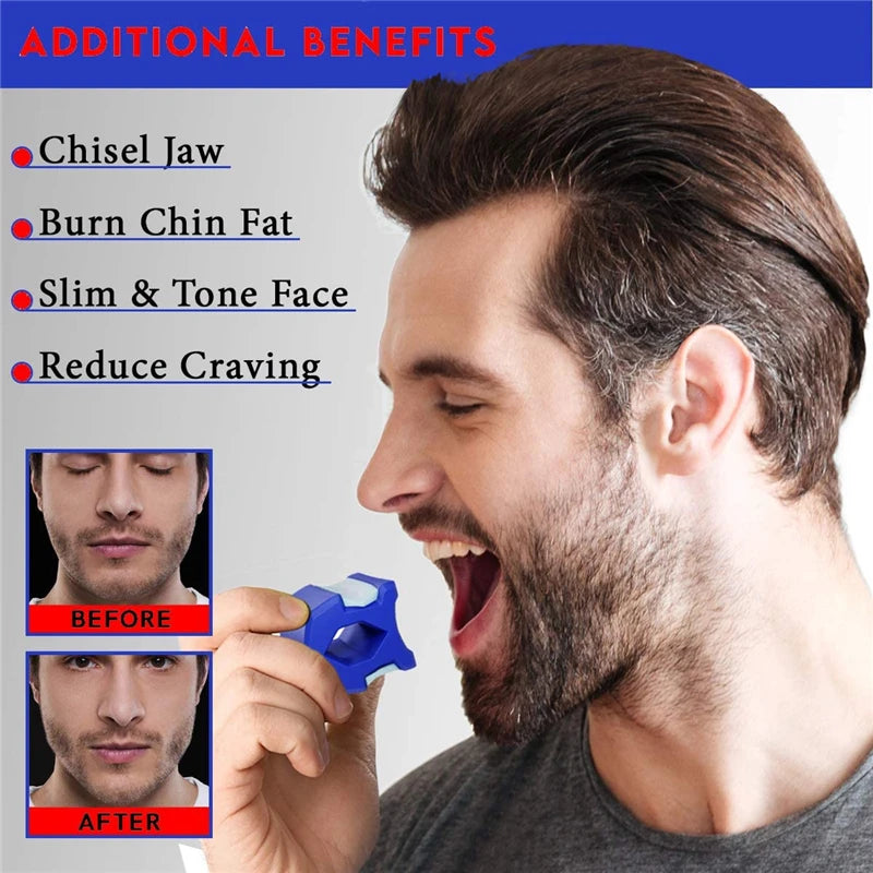 New Jawline Trainer Cheekbone Double Chin Reducer Neck Jaw Exerciser Dewlap Slim Face Training Balls Portable Fitness Equipment