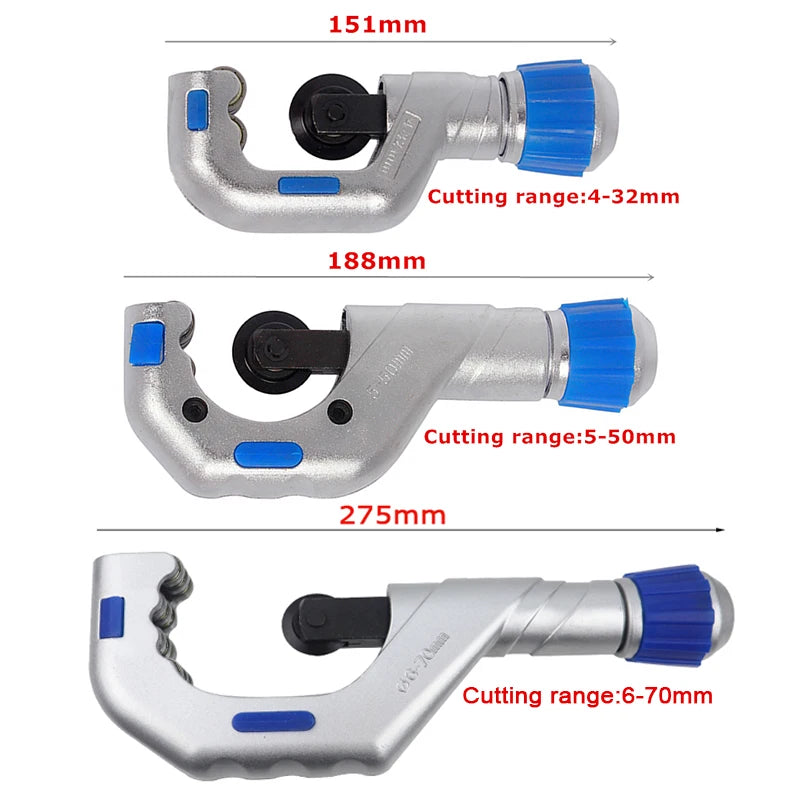 Bearing Roller Type Tube Cutter Metal Scissor Pipe Cutter Stainless Steel Copper Tube Plumbing Cutting Refrigeration Tools