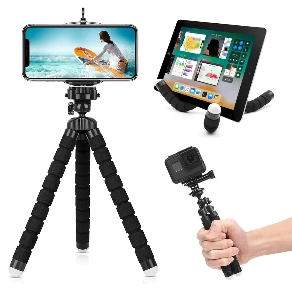 Flexible Tripod Phone Holder For iPhone 11 Pro Max Samsung Xiaomi Sponge Octopus Mobile Phone Stand Smartphone Tripod for Camera