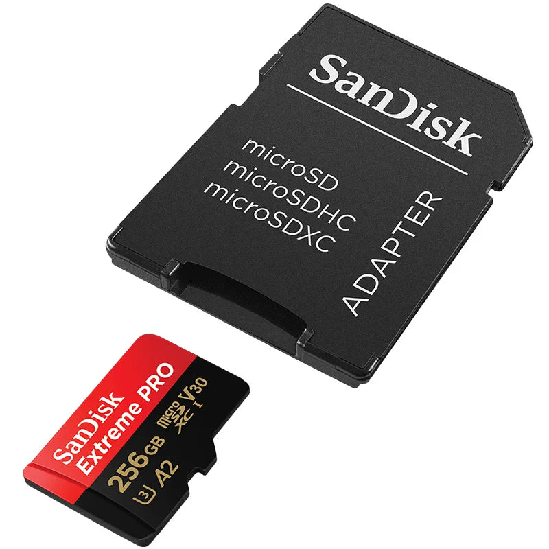 SanDisk V30 Extreme PRO Micro SD 32GB 64GB 128G 256G 512GB 1TB UHS-I Memory Card TF Card 200MB/s C10 U3 4K for Camera Steam Deck