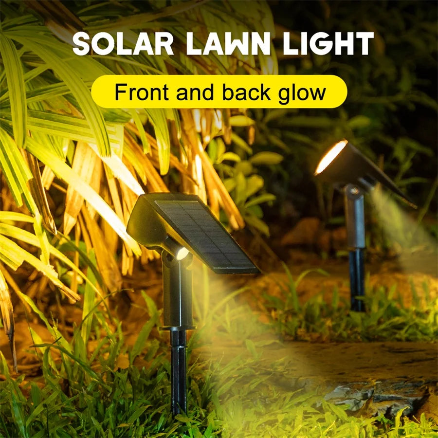 108 LED Outdoor Solar Lights Solar Spot Lights Landscape Spotlights 92 LED Adjustable garden decoraction warm white lamp IP65