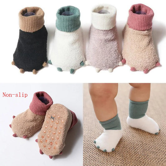 New cute  autumn and winter newborn socks casual warm baby foot sock