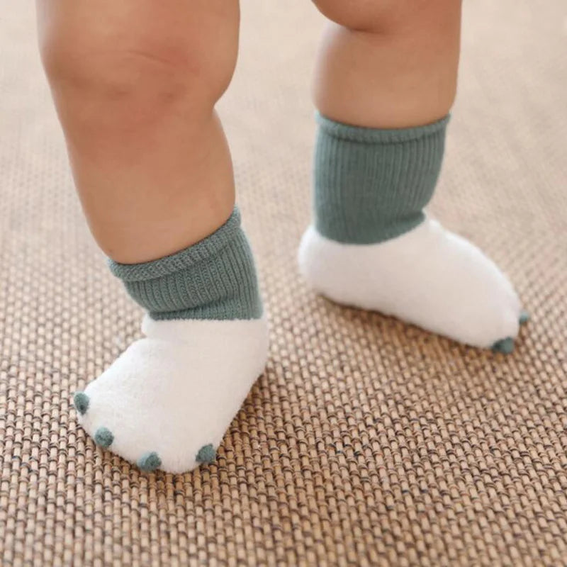 New cute  autumn and winter newborn socks casual warm baby foot sock