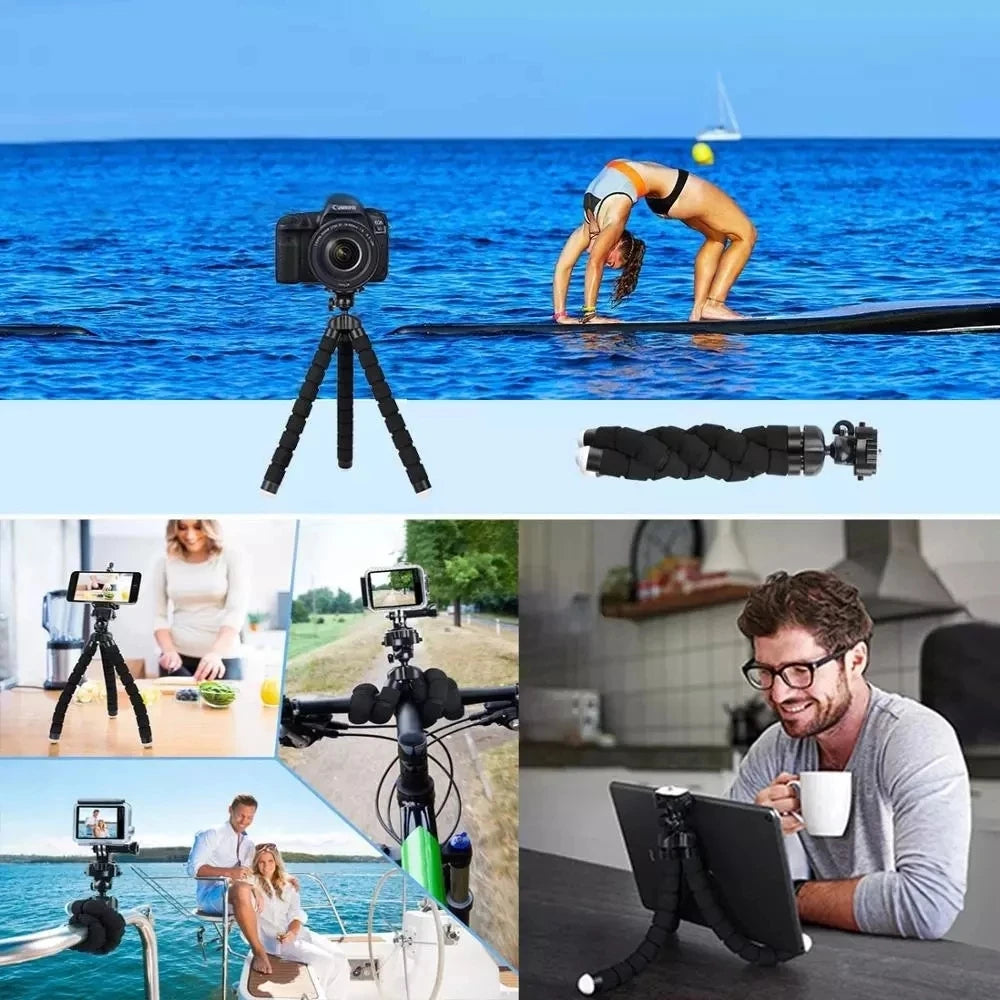 Flexible Tripod Phone Holder For iPhone 11 Pro Max Samsung Xiaomi Sponge Octopus Mobile Phone Stand Smartphone Tripod for Camera