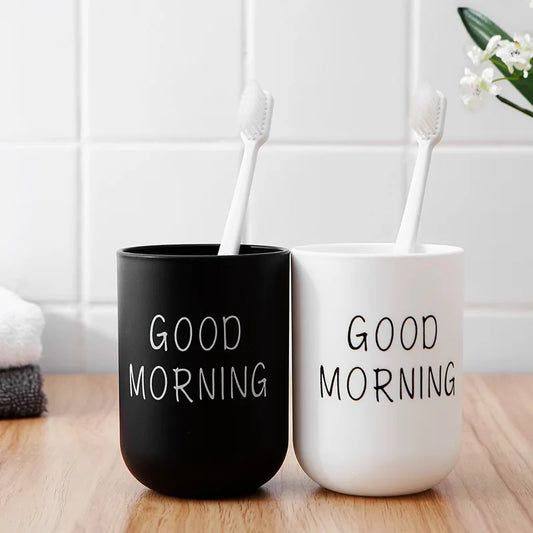 Portable Couple Toothbrush Washing Mouth Cups Plastic Home Hotel Tooth Brush Holder Bathroom Accessories Mouthwash Storage Cups