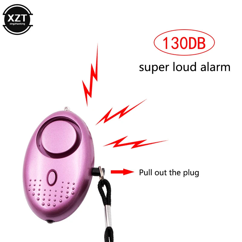 Self Defense Alarm 130dB Anti-wolf Girl Child Women Security Protect Alert Personal Safety Scream Loud Emergency Alarm Keychain