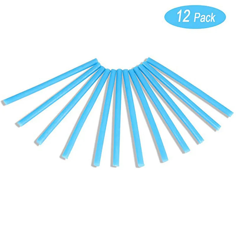 12pcs/set Sani Sticks Oil Decontamination Kitchen Toilet Bathtub Drain Cleaner DeodorizerSewer Cleaning Rod Bar Hair Clear