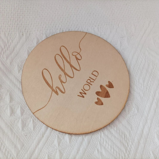 Wooden Baby Milestone Card Newborn Monthly Growth Recording Cards Baby Birth Commemorative Cards Photography Props