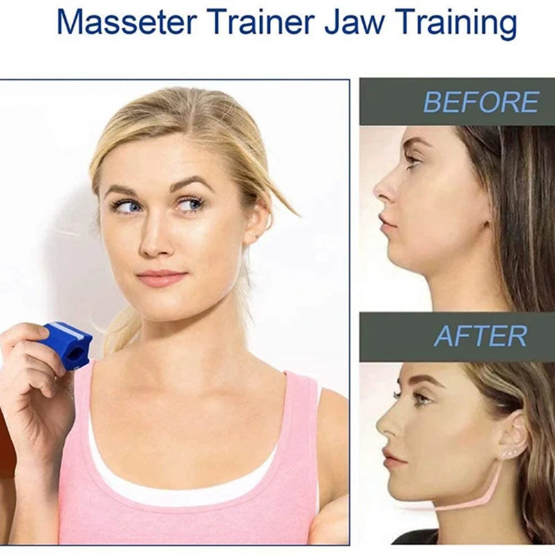 New Jawline Trainer Cheekbone Double Chin Reducer Neck Jaw Exerciser Dewlap Slim Face Training Balls Portable Fitness Equipment