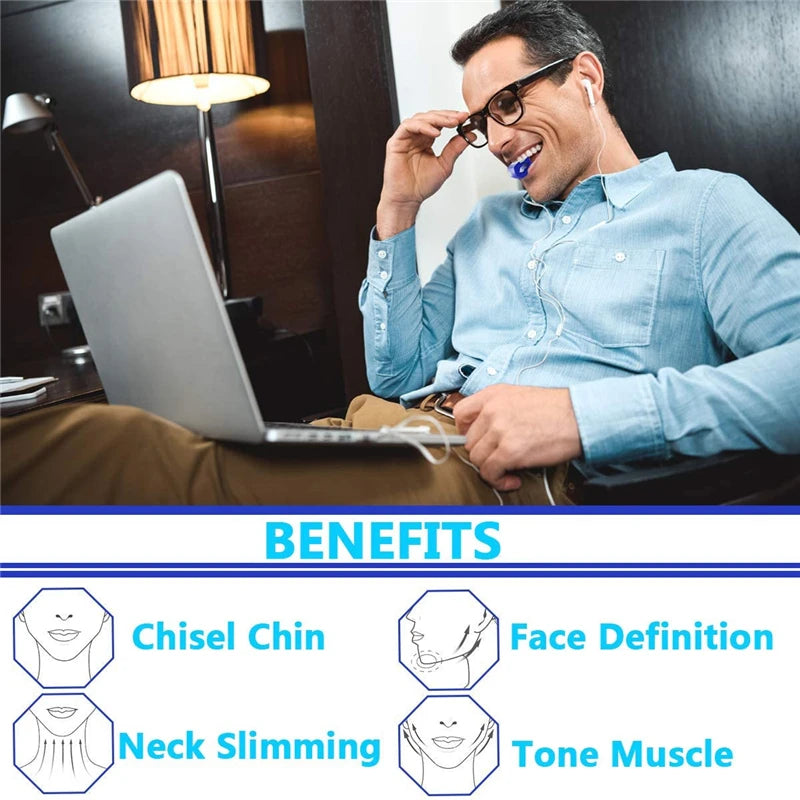 New Jawline Trainer Cheekbone Double Chin Reducer Neck Jaw Exerciser Dewlap Slim Face Training Balls Portable Fitness Equipment