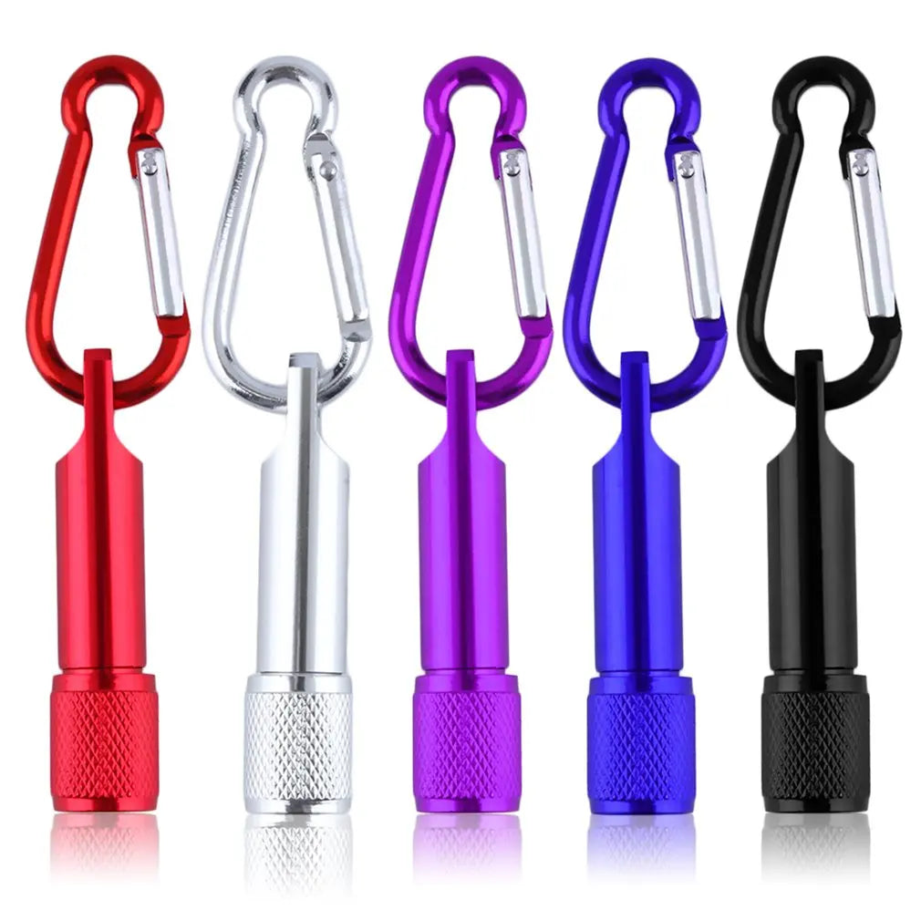 Super Bright Mini Portable LED Camping Flashlight Aluminum Keychain Keyring LED Light Self defense Torch Lamp Outdoor